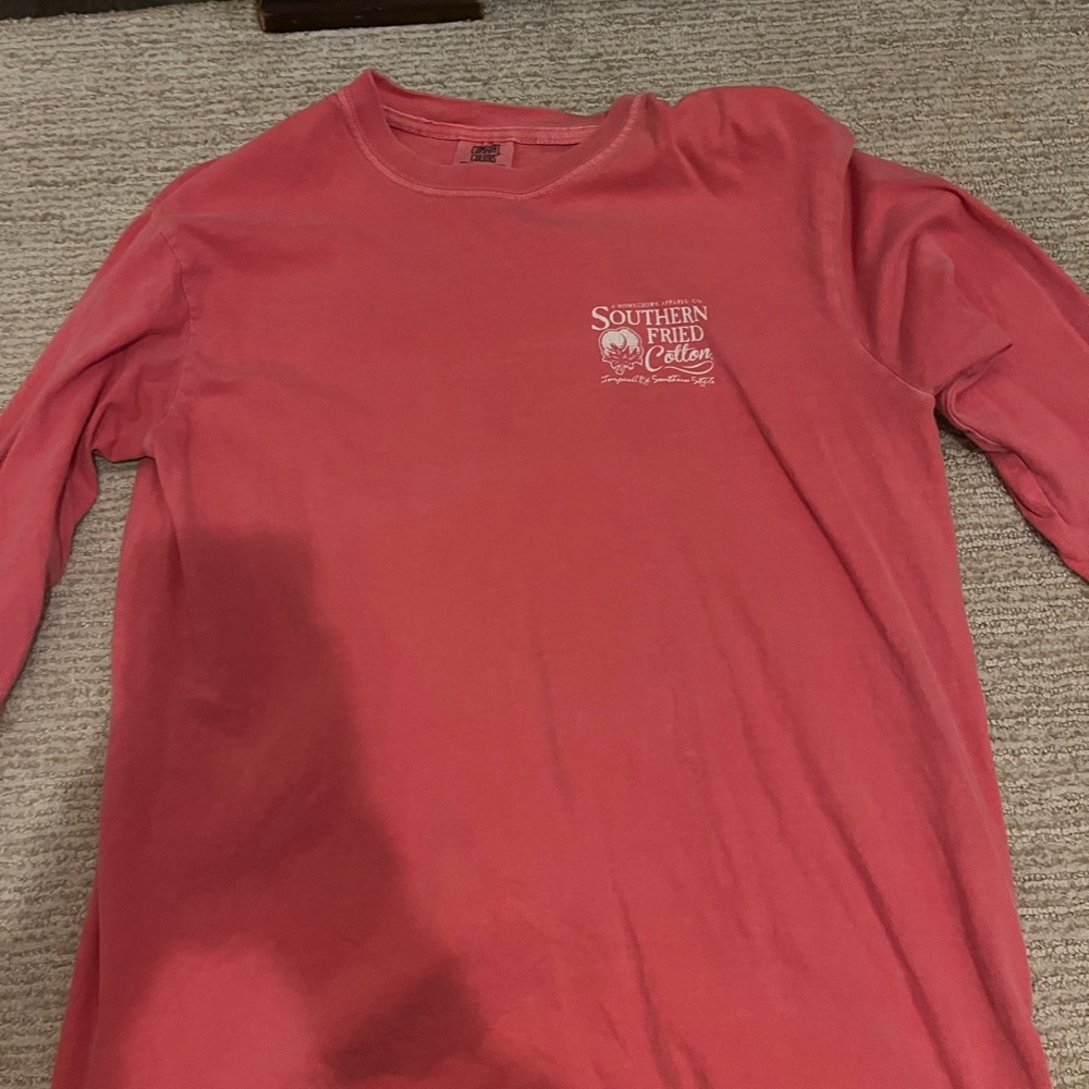 Southern fried Cotton Women’s Coral Long Sleeve Tee